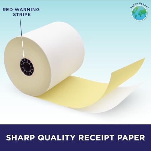 Kitchen Printer Paper for Toast TKP300 Kitchen 2-Ply (White/Yellow) 18 Rolls