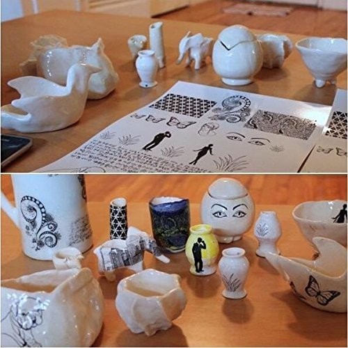 Waterslide Decal Paper 20 Sheets Clear A4 Inkjet Printer Only for Mugs Glass