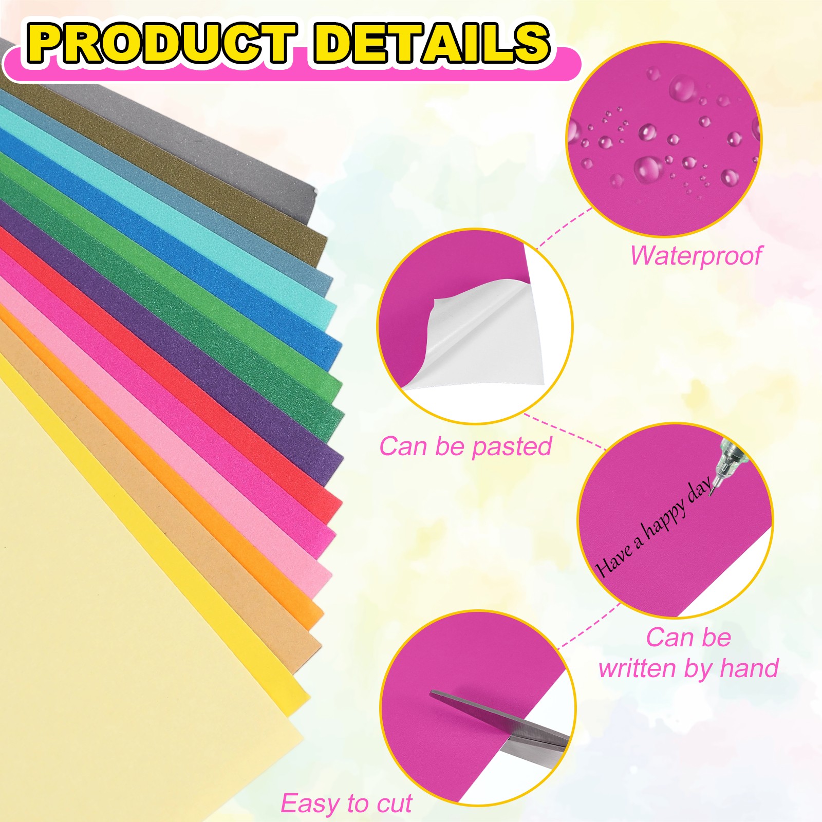 40pcs A4 Adhesive Label Sheets for Shipping, Dark Pink