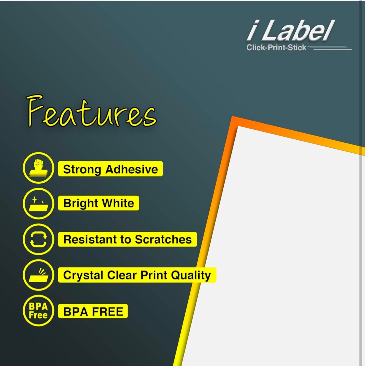 Sticker paper for inkjet printer 8×12 (200 sheets)