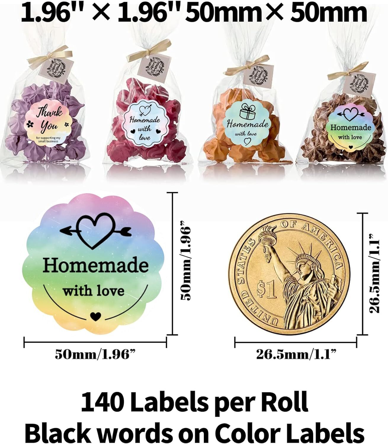 2″ Direct Thermal Labels Holographic Self-Adhesive For Logo X-max Card Sticker