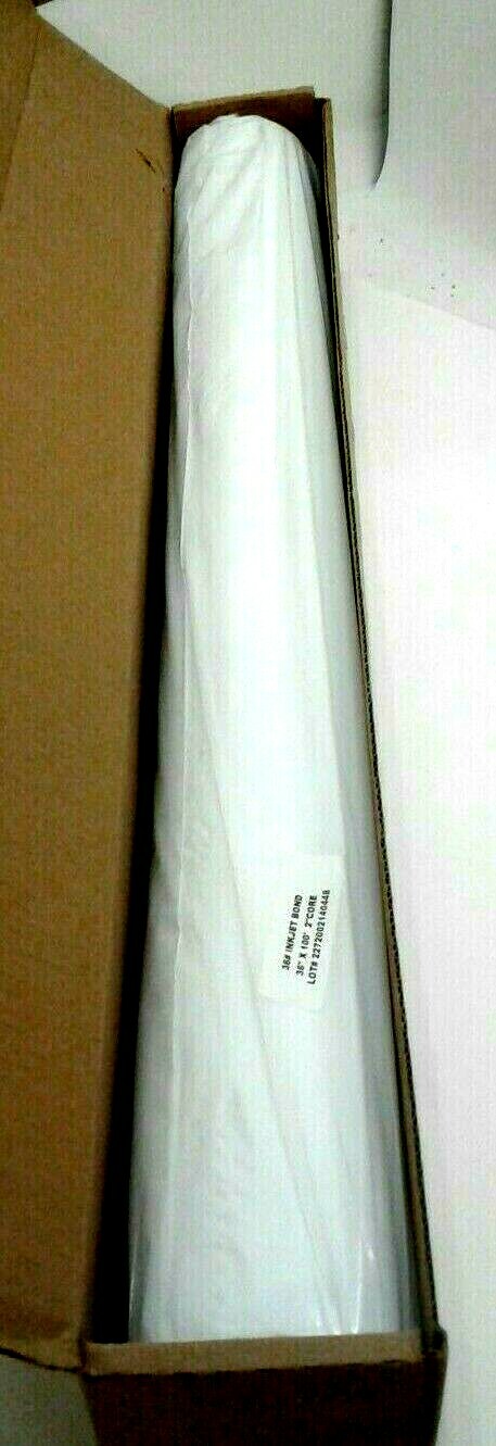 36 lb Coated Bond Paper White 36″ x 100′