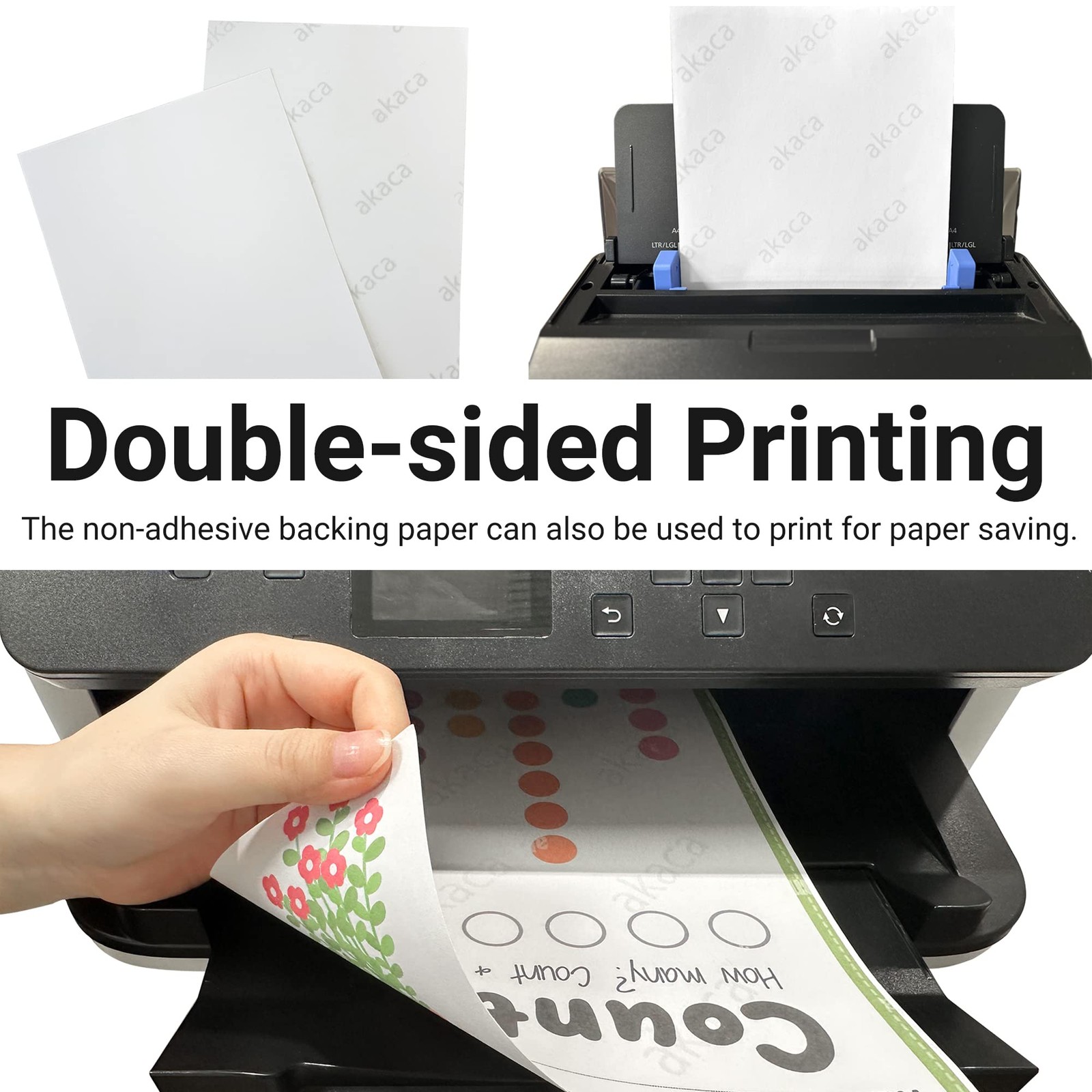 Universal Labels, Self Adhesive Printable Matte Blank Paper Sticky Label…