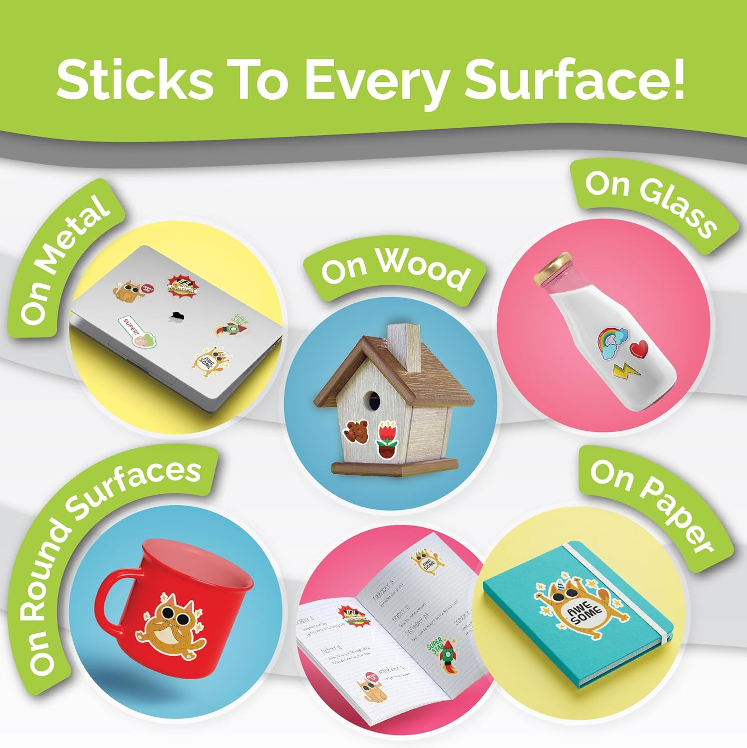 Premium Printable Vinyl Sticker Paper for Inkjet Printer – 34 Sheets Self-Adhesi