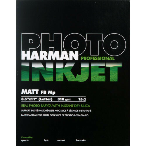 Harman Hi-matte Fiber Base MP Professional Fine Art Inkjet Paper 310gsm 12 Mil 8