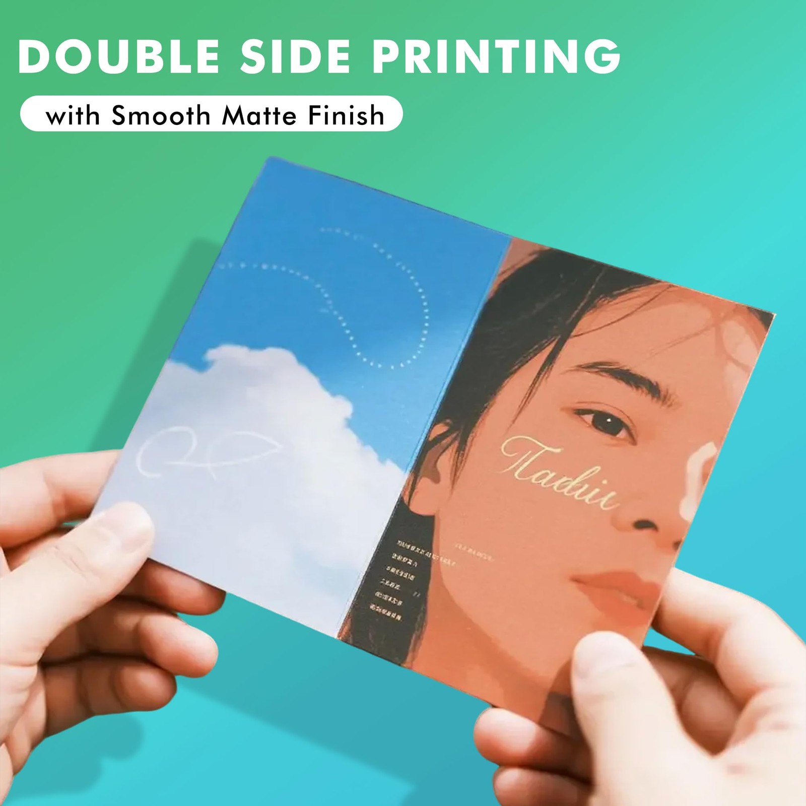 12×12 Inch Thin Presentation Paper DoubleSided Matte Photo 32LB 110 Sheets