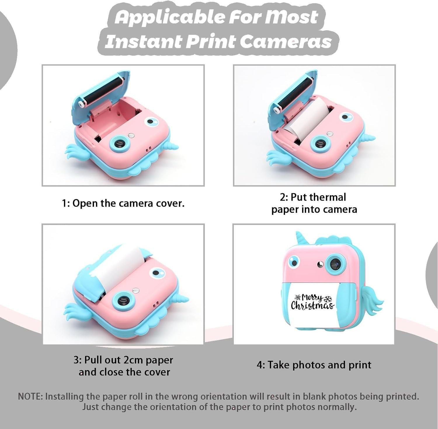 Self-Adhesive Mini Thermal Printer Stickers, 10 Rolls for Instant Printing Fun