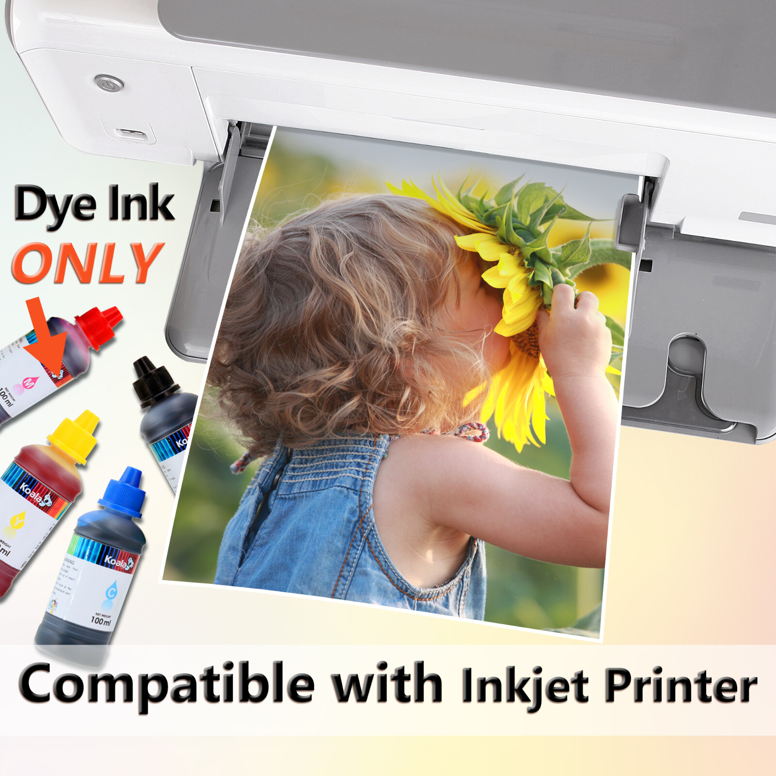 Koala Inkjet Photo Paper 8.5×11 Matte 300 Sheets 108gsm Thin Printer Paper 29lb