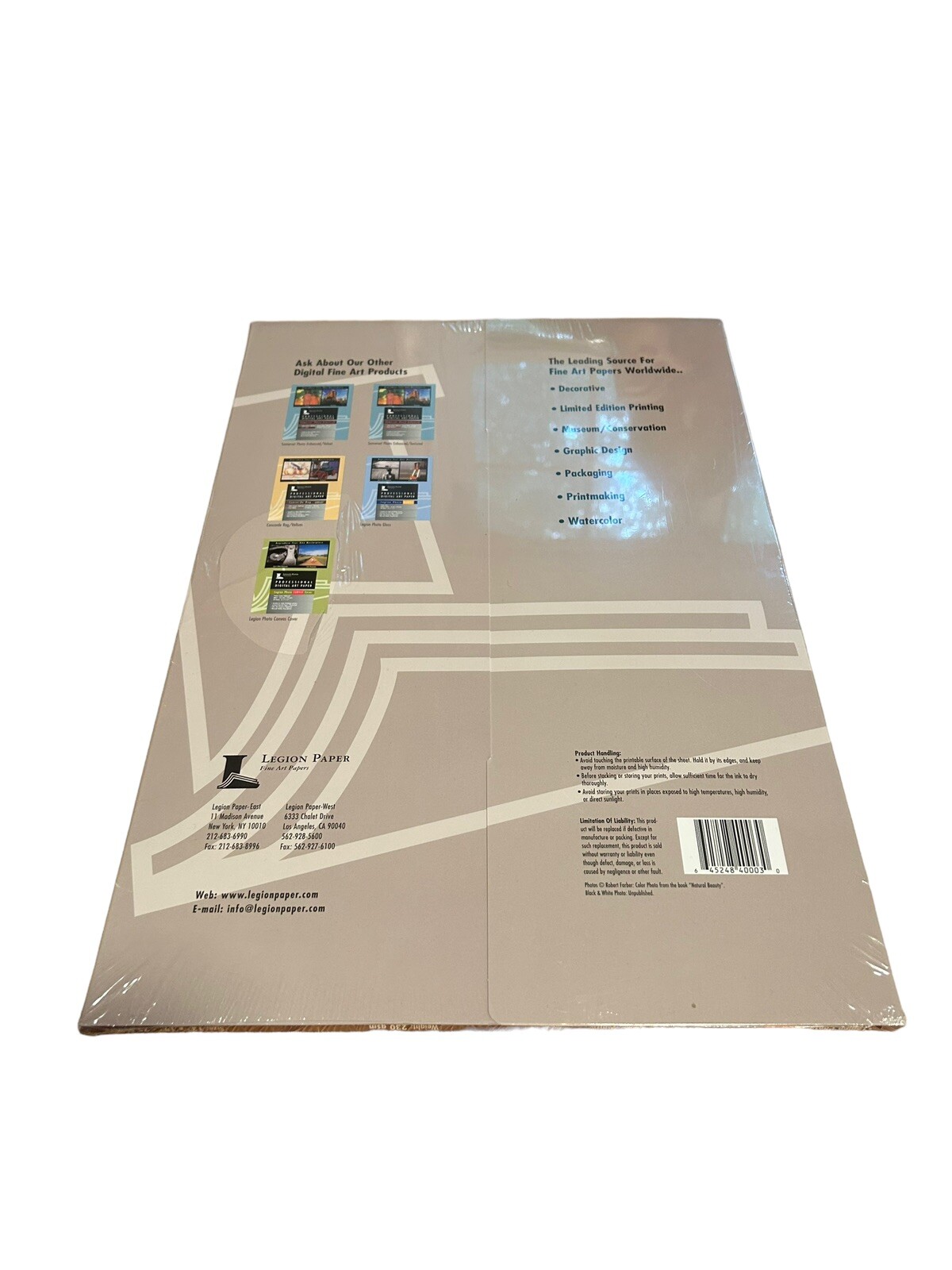 Legion Professional Digital Fine Art Paper Matte Archival Ink Jet, 13×19, 25shts