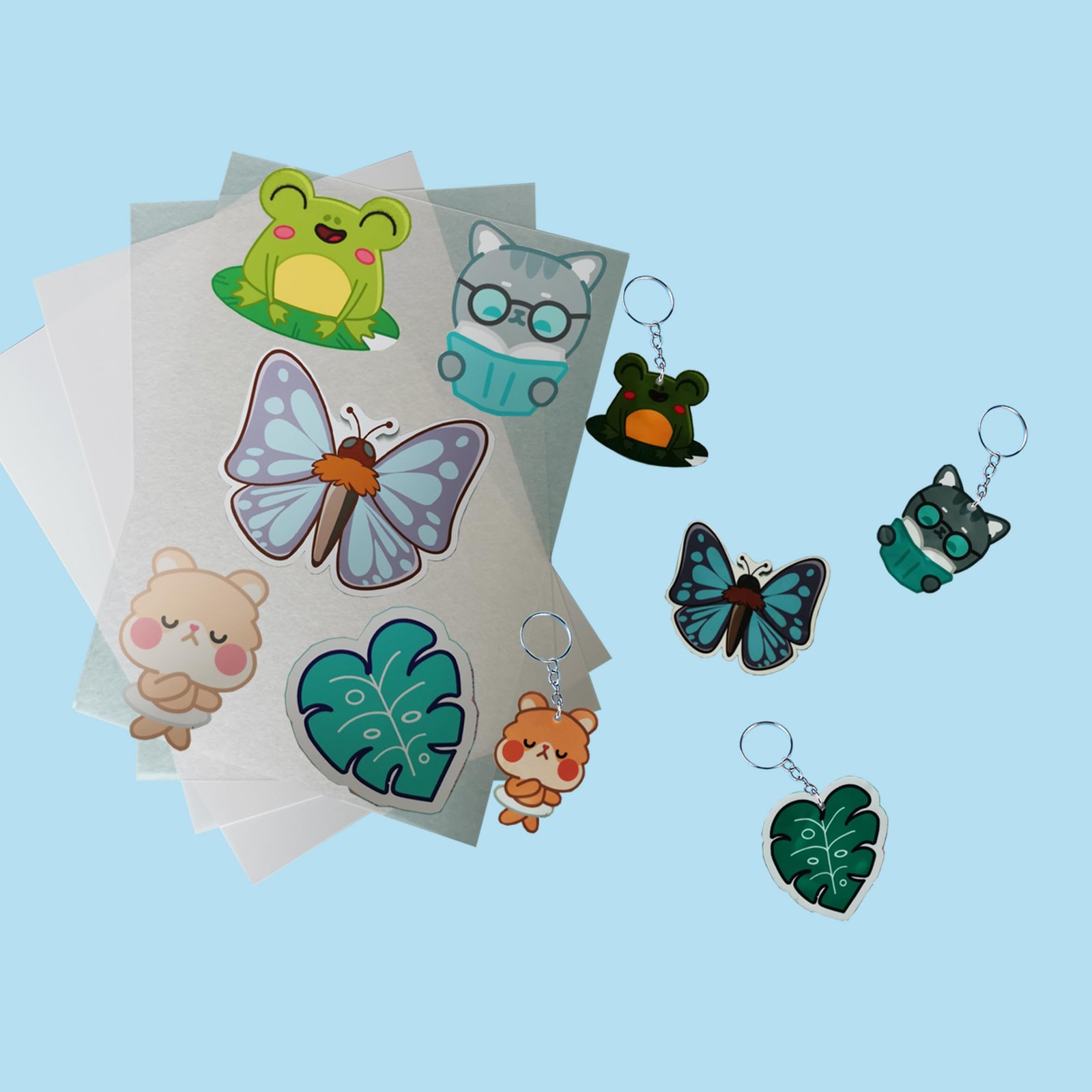 Printable Shrink Plastic Sheets, Shrink Films Papers for Kids Creative Craft,…