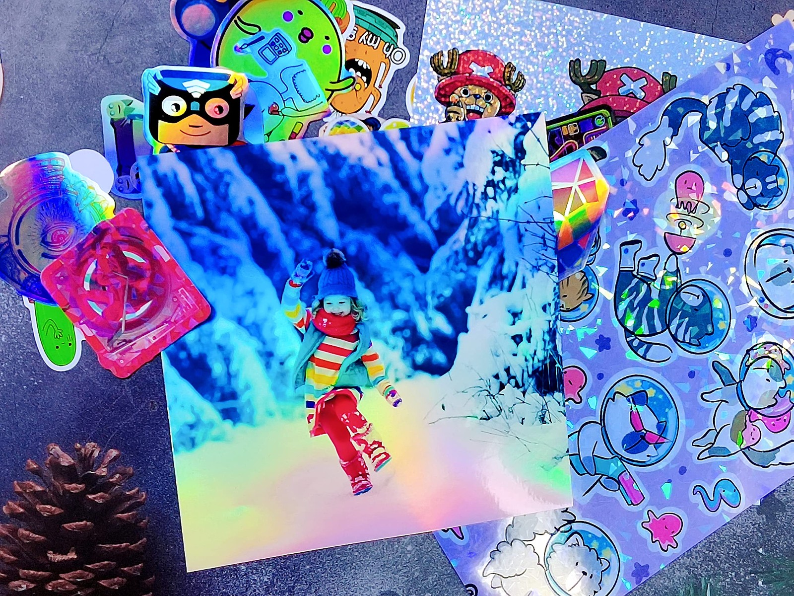 Holographic Printable Sticker Paper Waterproof Vinyl Sticker Sheets