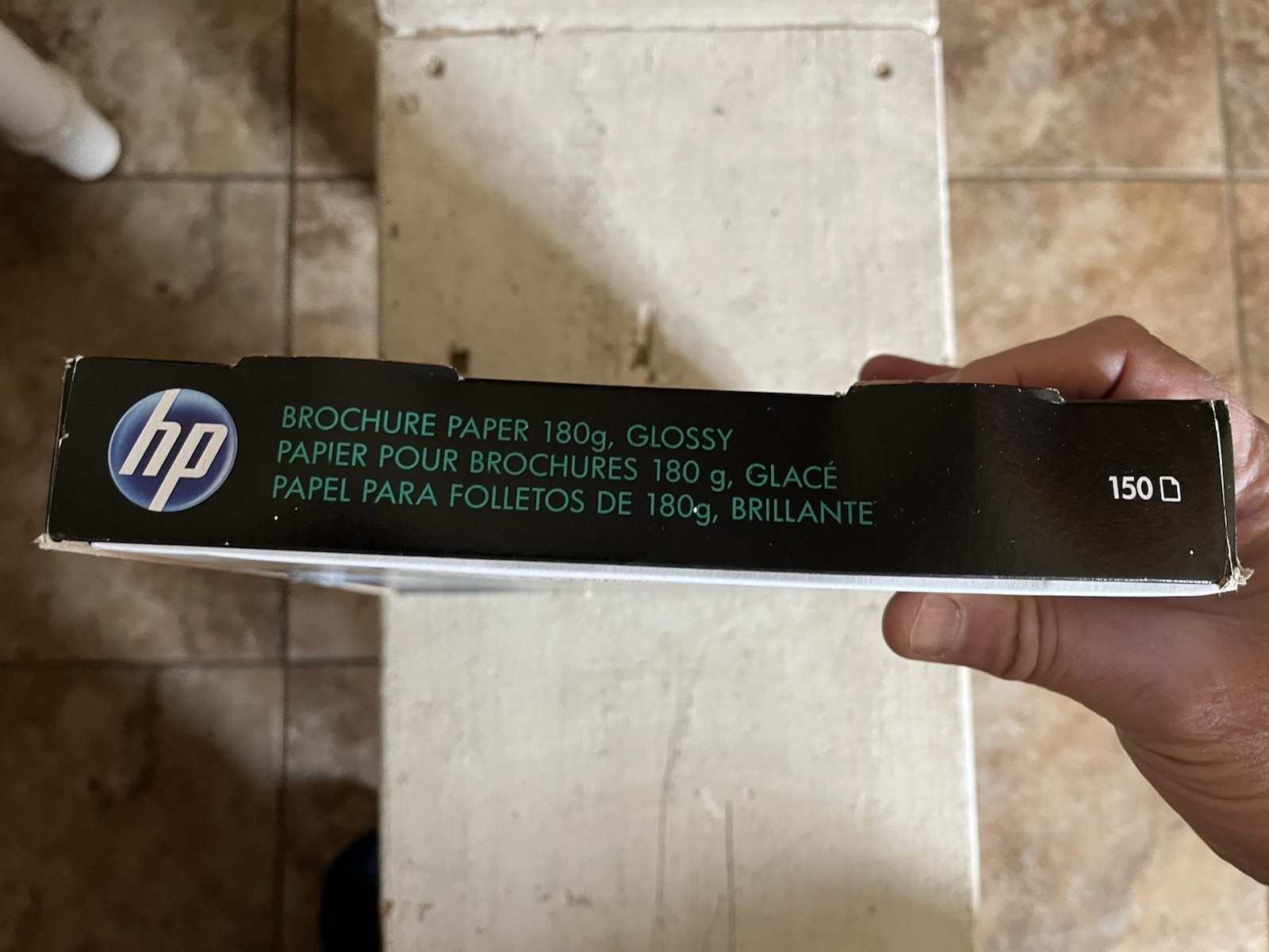 HP Inkjet Brochure Paper 98 Bright 48lb 8.5 x 11 White 150/Pack Q1987A 2-Sided