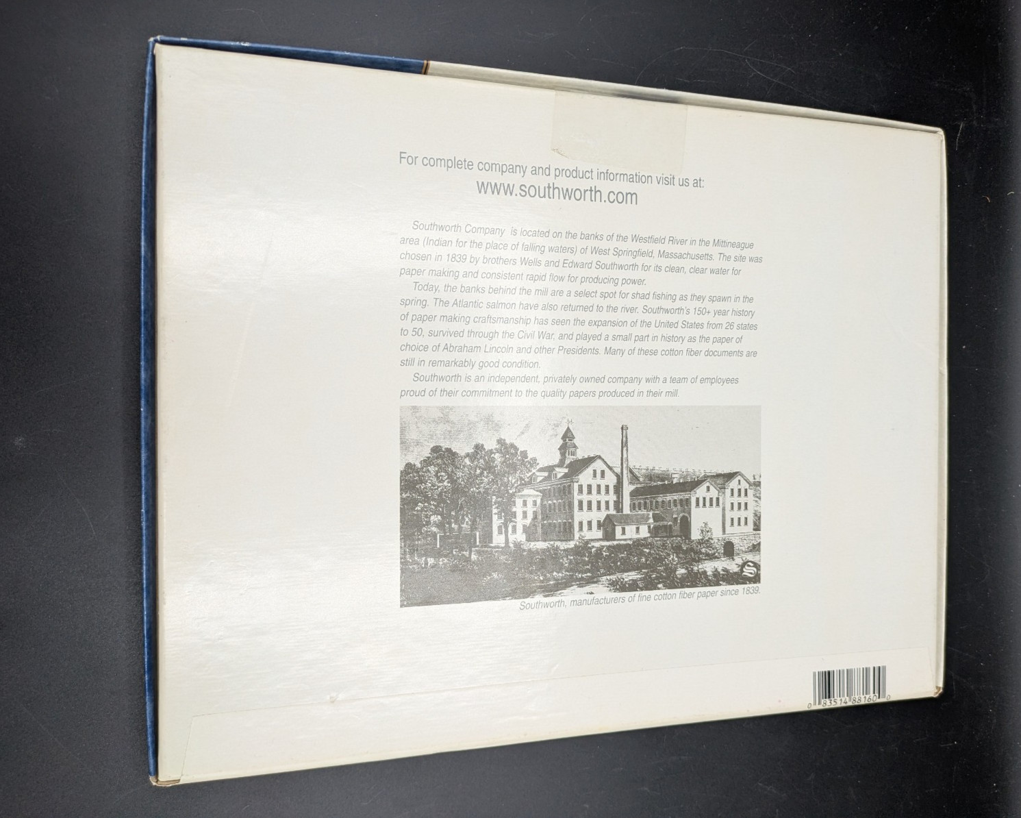 Southworth Blue Parchment Paper 24lb 8-1/2″x11″ 80Sh/PK Blue P964C NEW OLD STOCK