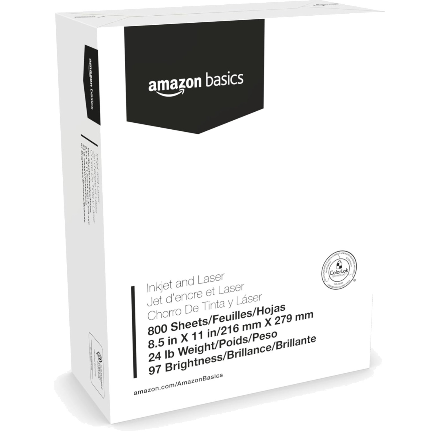 Multipurpose Copy Printer Paper 8.5×11 24lb 97 Bright White 800 Sheets