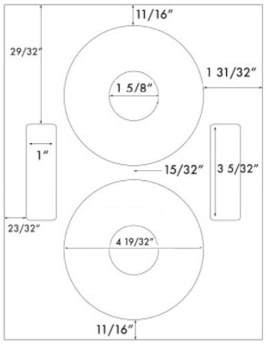 =MATTE FINISH= 5-INCH CD Labels =NEATO FORMAT= 200-Pak (100 sheets)