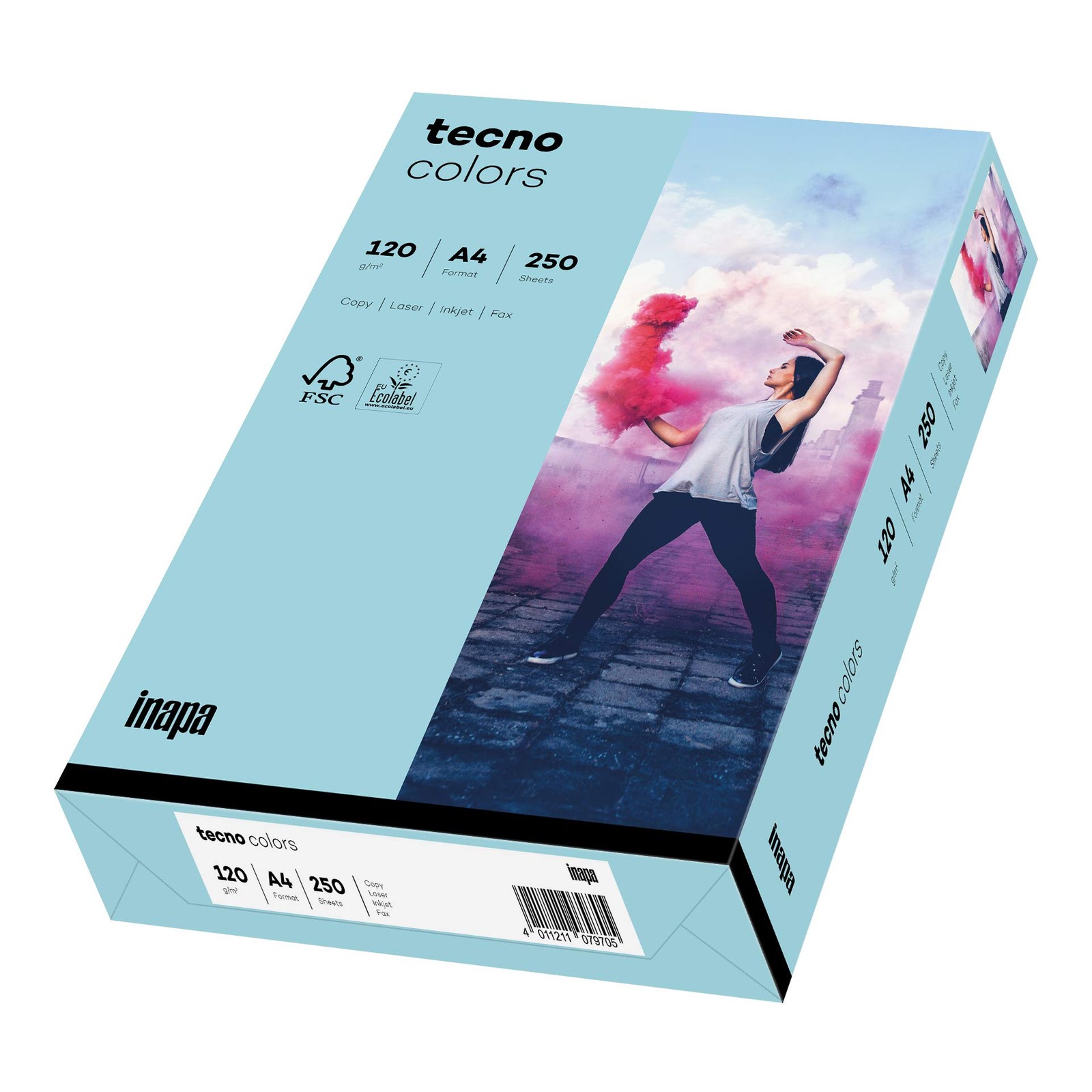 Coloured Printer Paper, Colourful Paper Tecno Colors 120gsm, A4, 250 Sheets, M…