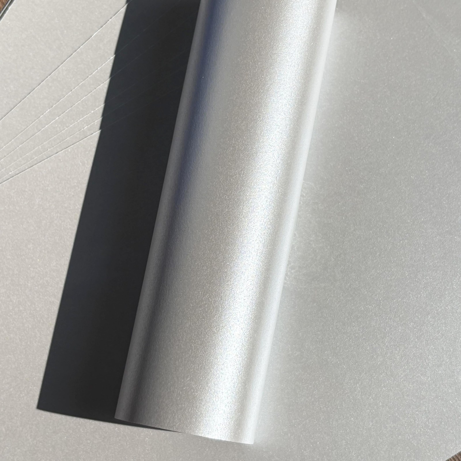 10 Sheets Premium Metallic Paper with Real Silver Pigments – 120gsm (32lb Bon…