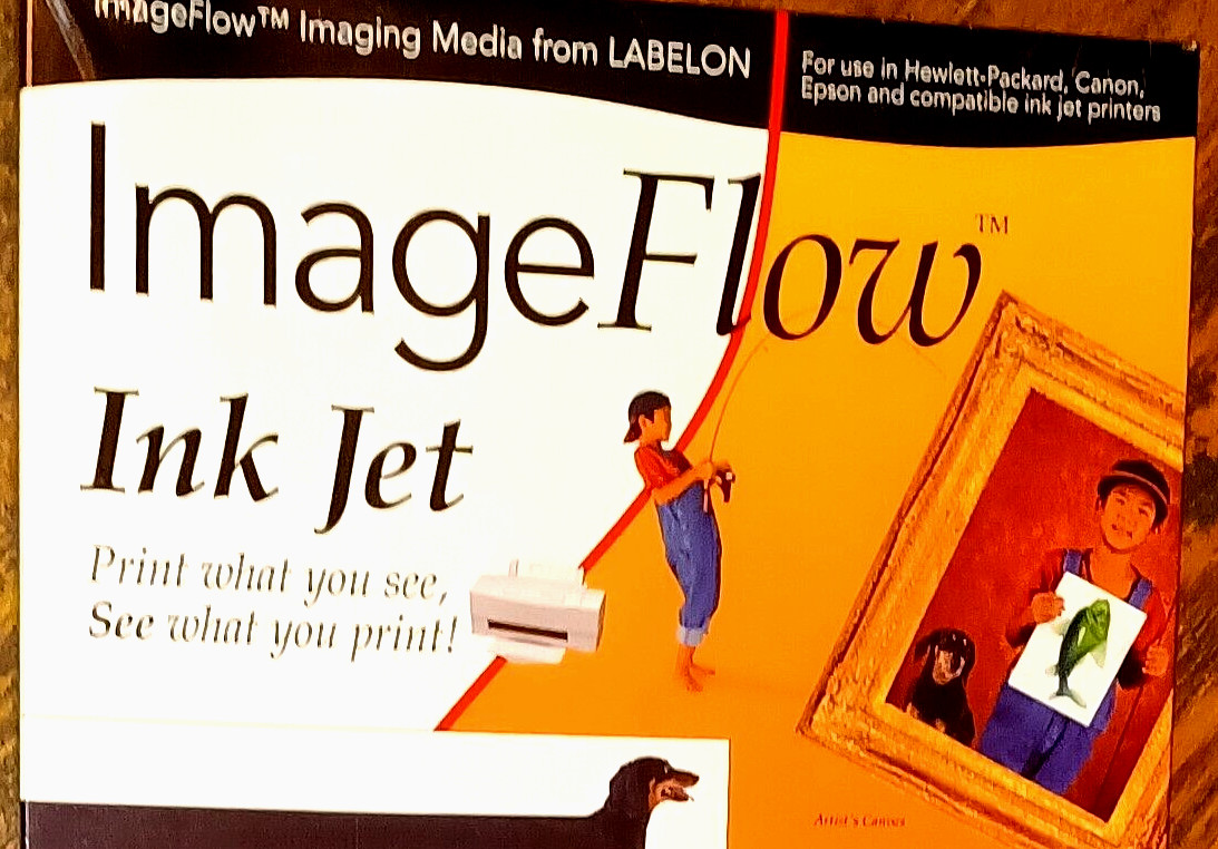 New Image Flow Injet Computer CLEAR BANNER PAPER 40 Sheets DIY Window Stickers