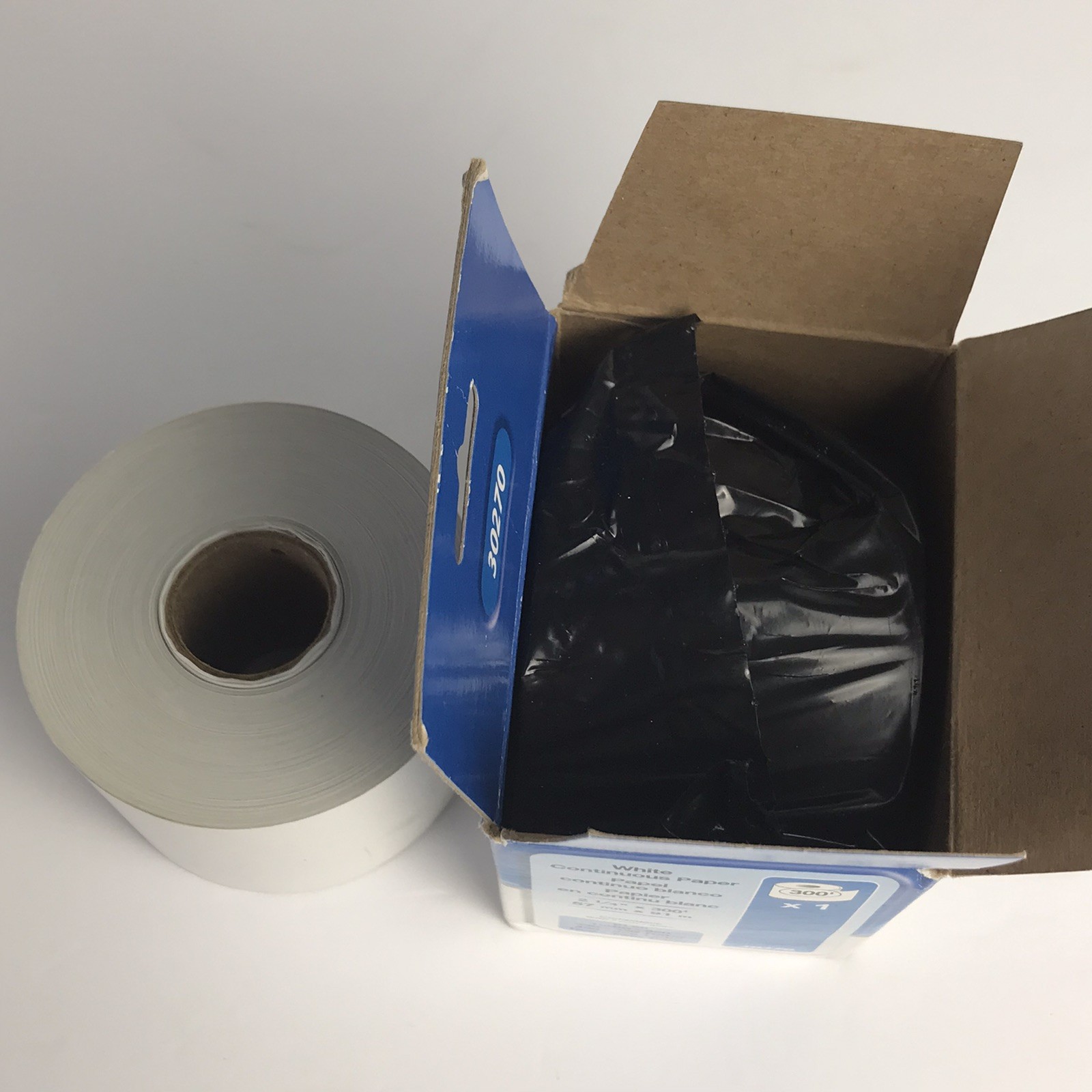 Two Rolls DYMO LabelWriter Continuous-Roll Receipt Paper 2-1/4 x 300 White 30270