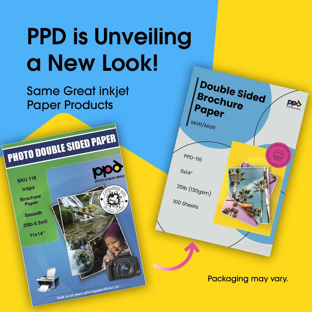 PPD Matte Double Sided Photo Paper (Brochure Paper) 11×14″ 100 sheets 130