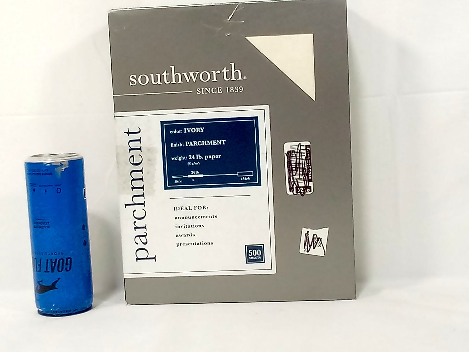 Southworth 984C Parchment Specialty Paper Ivory 24 lb 8.5 x 11 500 Sheets