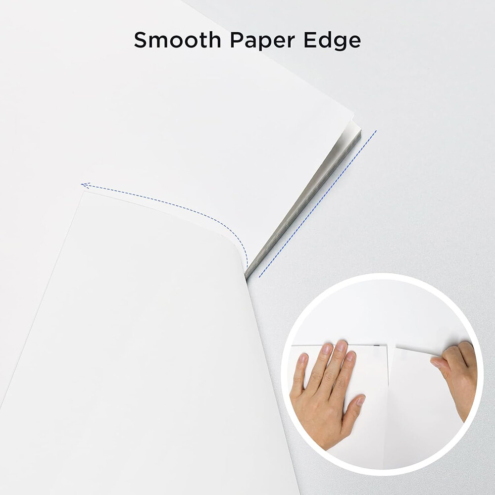 100-1000x 8.5×11″ Folded A4 Thermal Continuous Paper For M08F M832 Hprt Printer