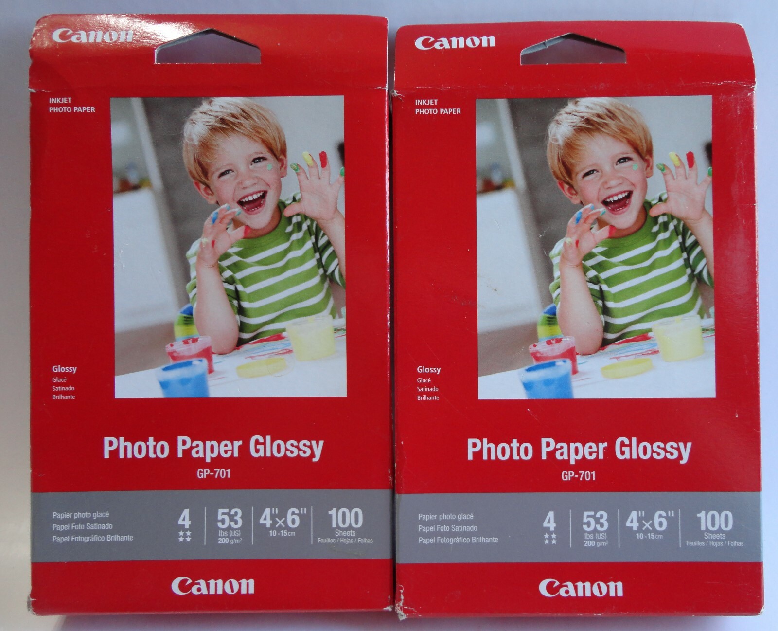 Canon Photo Paper Glossy 4″ x 6″ Inkjet 100 Each Pack = 200 Sheets (GP-701)