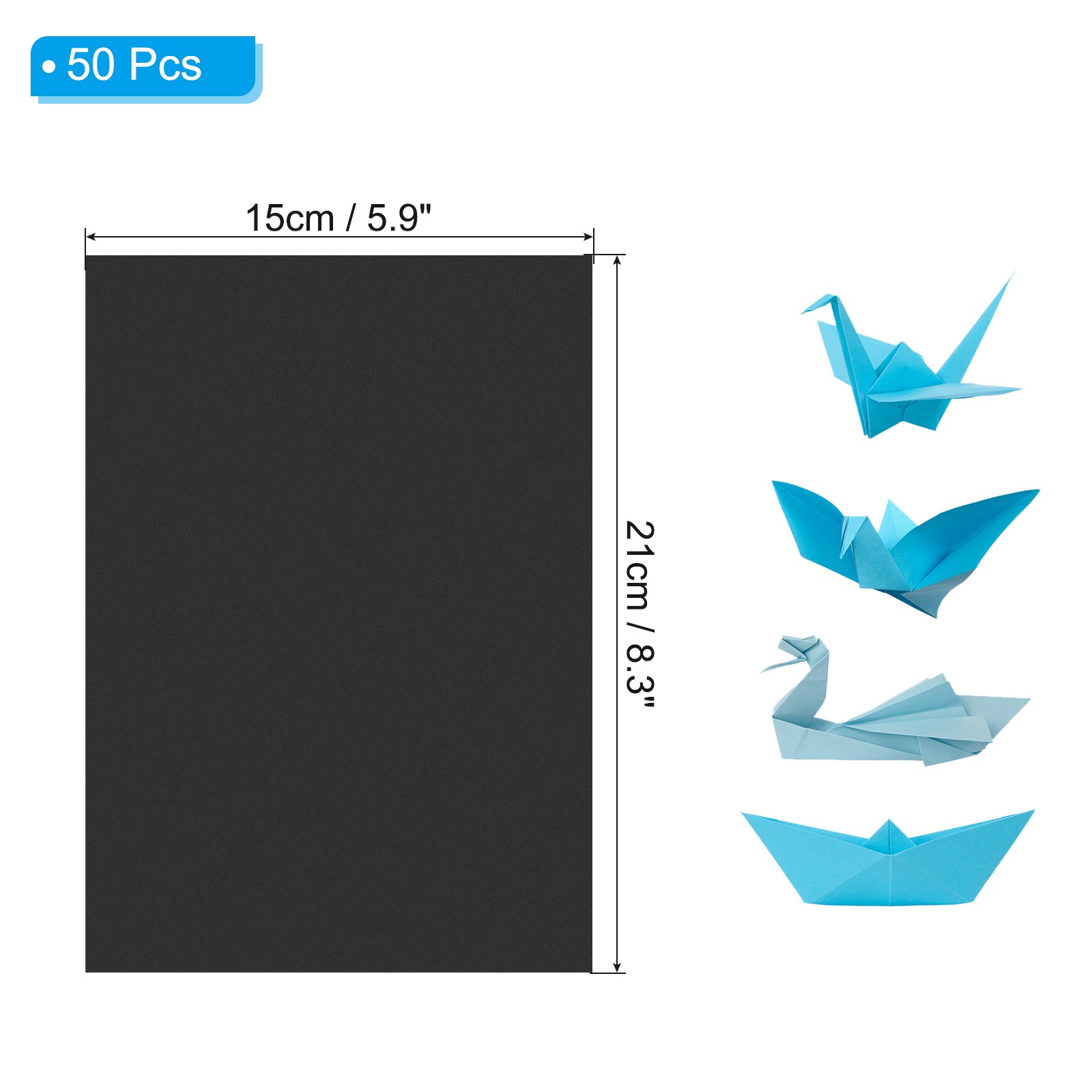 Black Photocopy Paper, 50 Sheets A5 8.3×5.9″ 70gsm