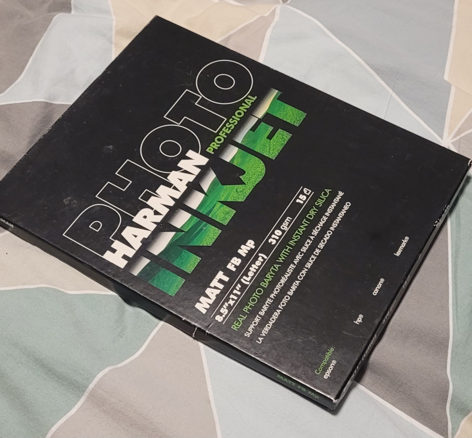 Harman Hi-matte Fiber Base MP 12 sheets Art Inkjet Paper 310gsm 12 Mil 8