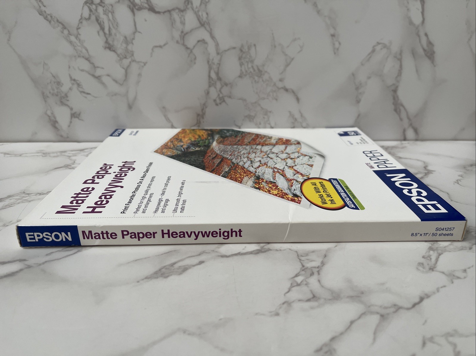 Epson Matte Paper Heavyweight S041257 New Sealed 50 Sheets 8.5″x11″ 9 Mil