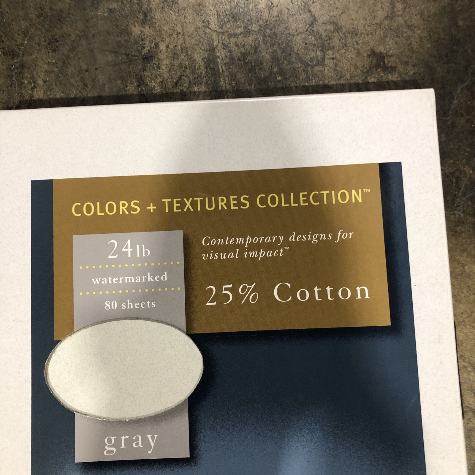 Southworth Colors + Textures Collection Fine Granite Paper 80 Sheets Gray P914C
