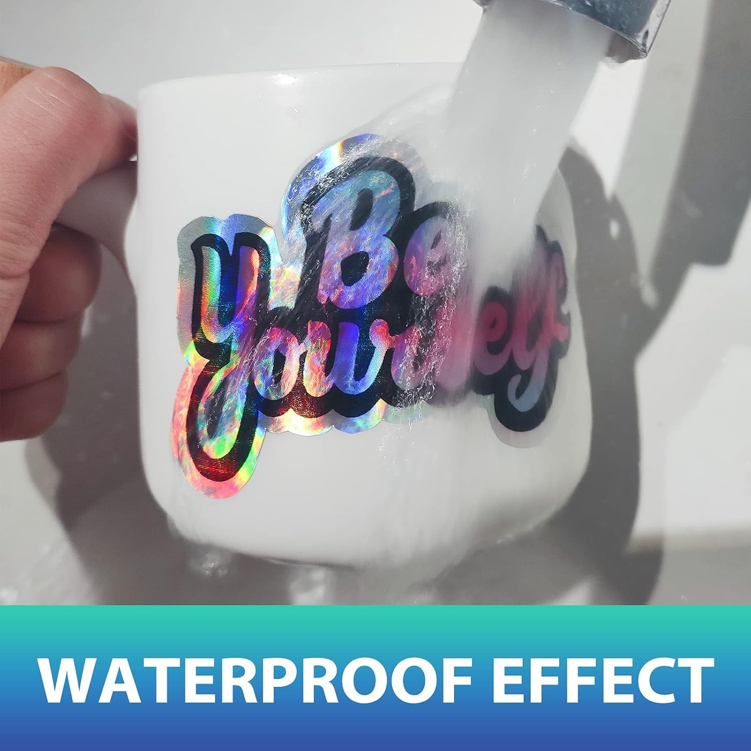 Holographic Sticker Paper for Inkjet & Laser Printer, 20 Sheets Printable Vinyl