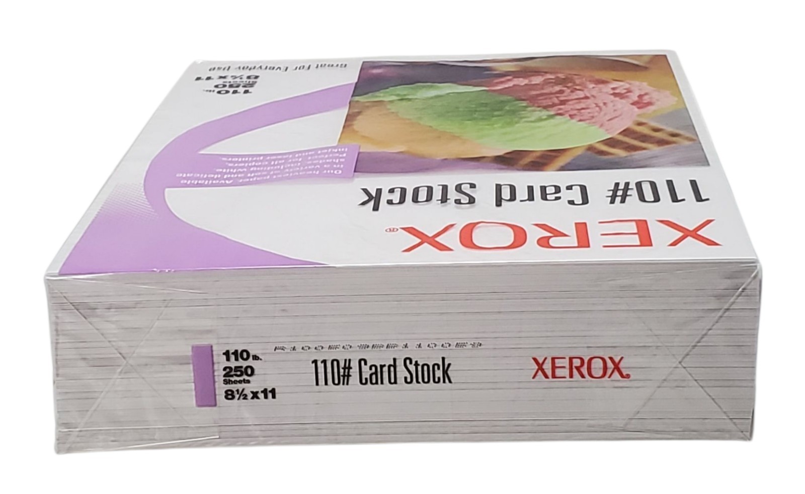 Xerox 110# Card Stock Gray Copy Printer Paper 250 Sheets 8 1/2″ × 11″