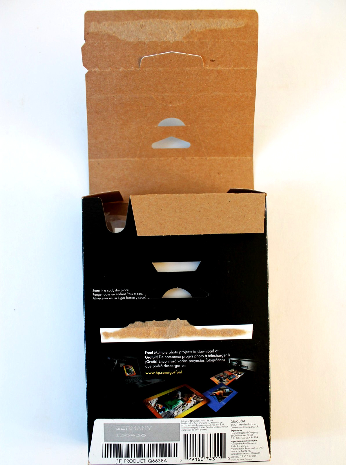 HP Advanced Photo Paper 4×6 Glossy Q6638A Inkjet 100 Sheet New Open Box