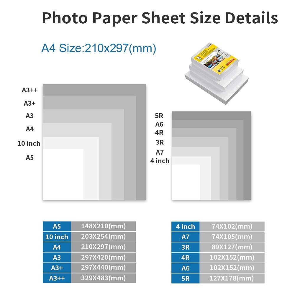 300gsm A4X100 Sheets Photo Paper Double Matt Photo Paper Instant Drying Was…