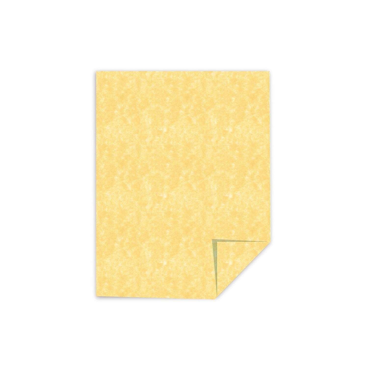 Parchment Specialty Paper, 8 1/2 x 11, 24 Lb, Gold, Pack Of 100