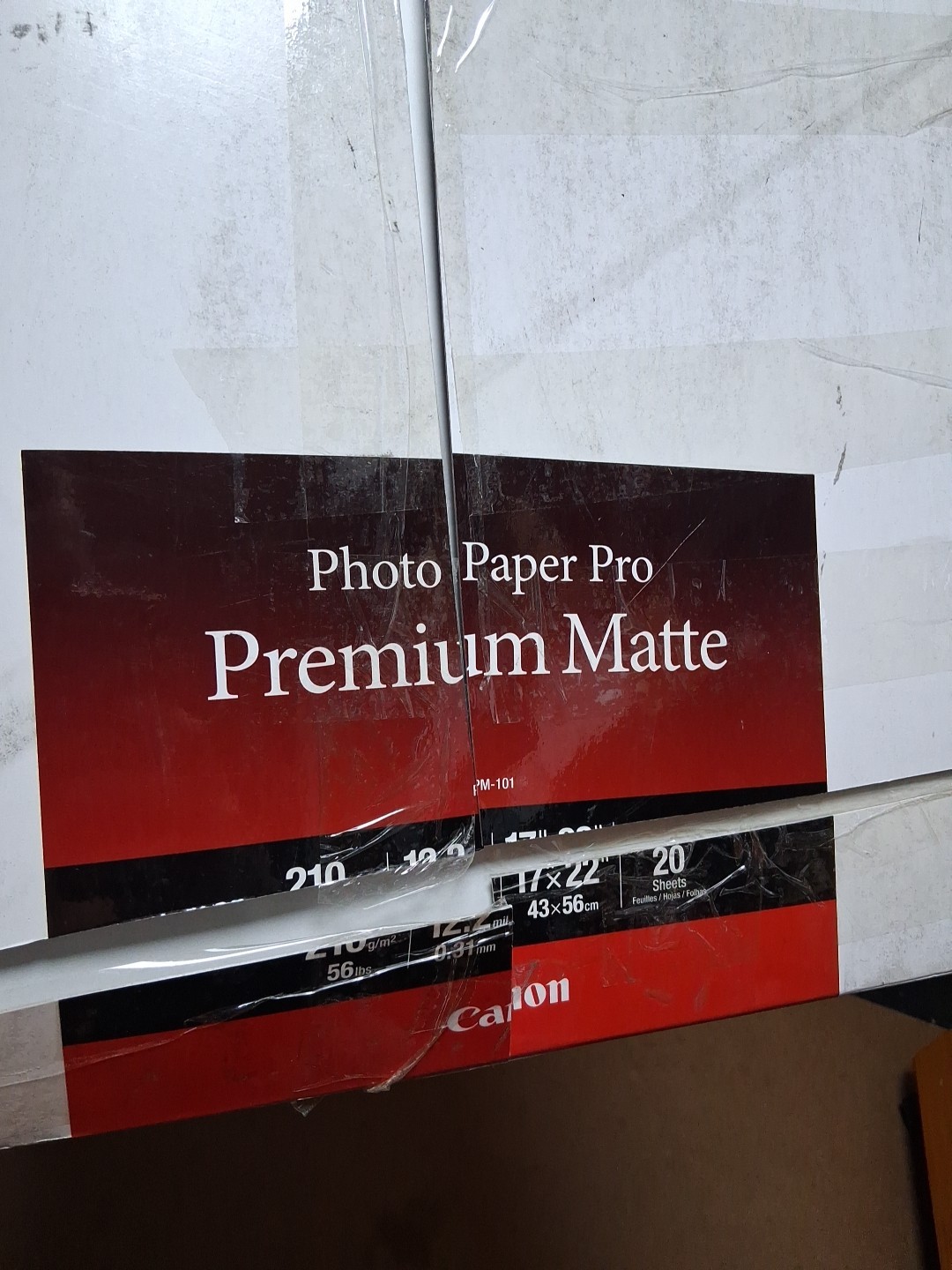 Canon 17×22″ Pro Premium Matte Photo Paper, 12.2 mil, 210gsm, 20 Sheets