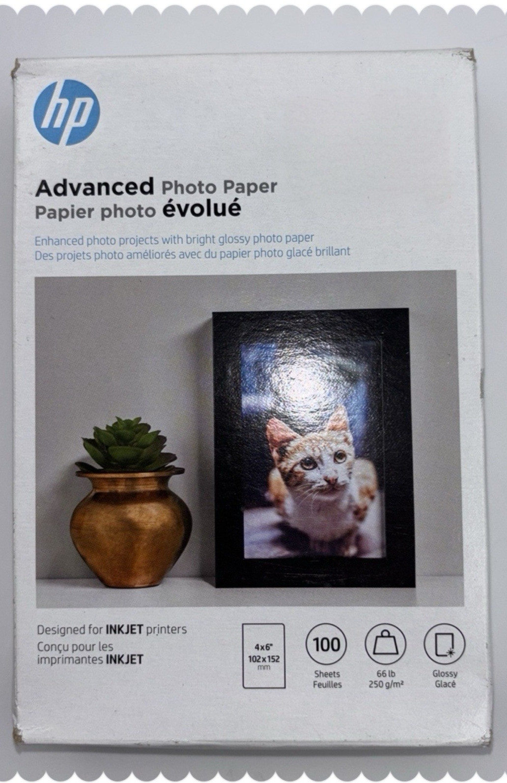 HP Advanced Glossy Photo Paper -100 Sheets | 4 x 6 ” – Q6638A NEW