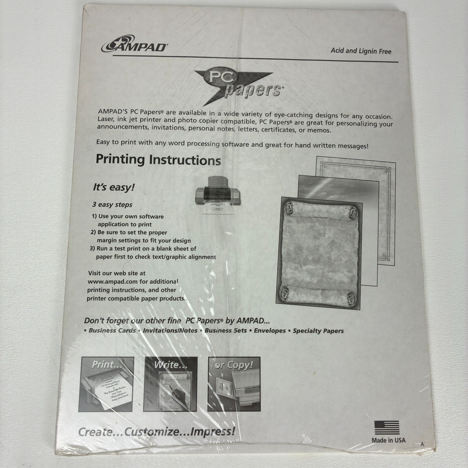 Decorative Border Printer Paper Lot 82 Sheets 8.5 x 11 Letterhead Packs