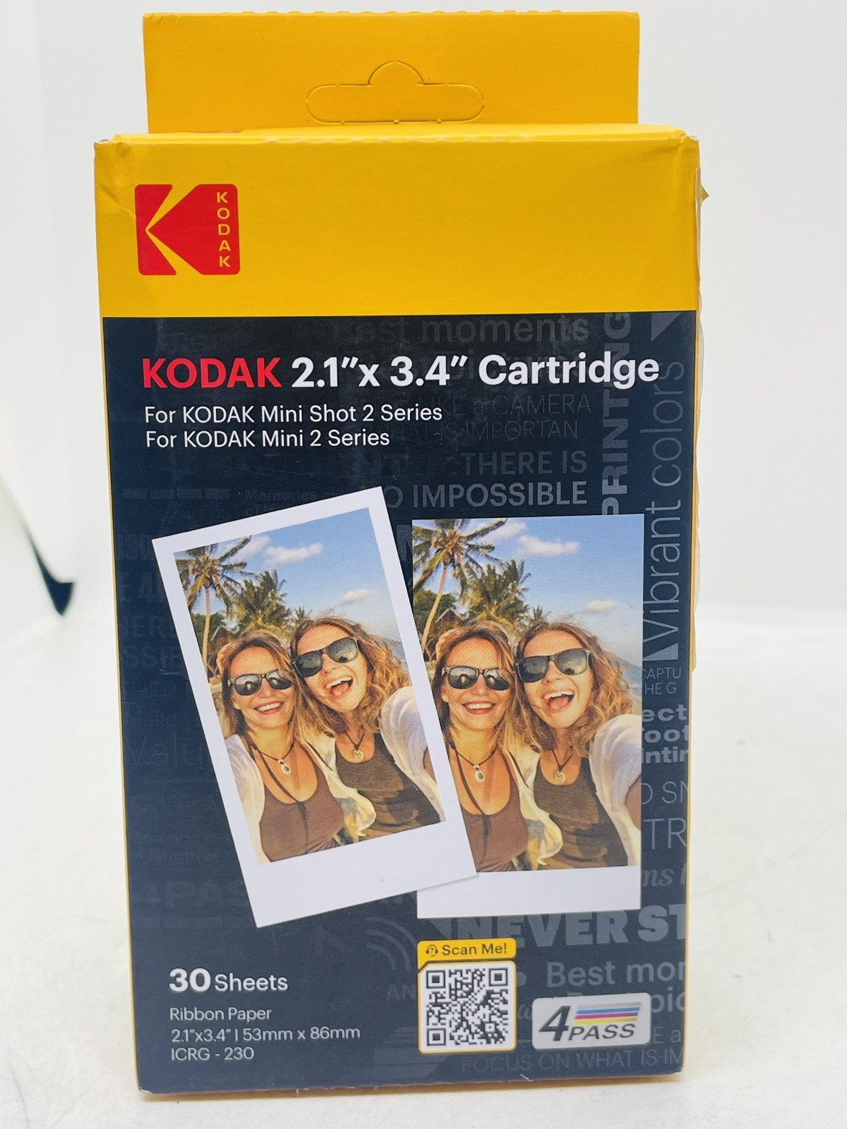 Kodak Cartridge 2.1 X 3.4 30 Sheets For Kodak Mini Shot 2 Series New