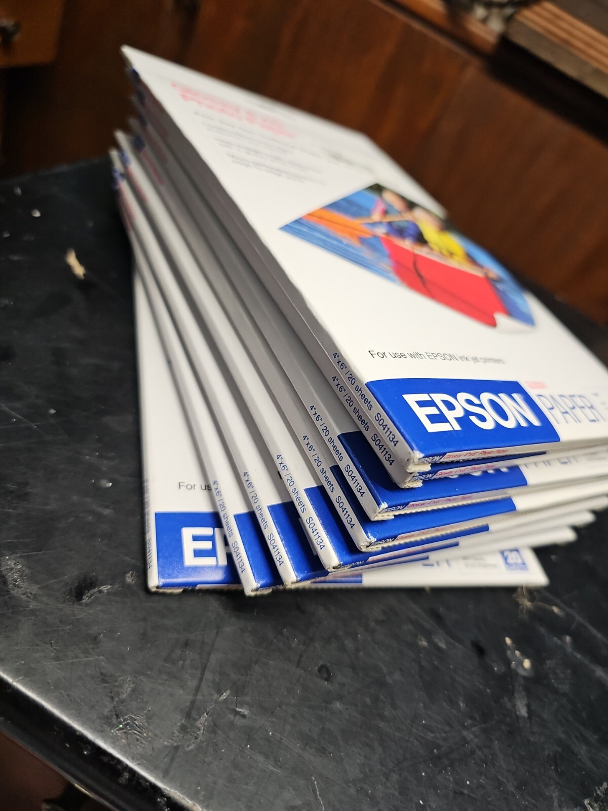 8 NEW SEALED Epson Glossy Photo Paper 4″ x 6″ , 20 Sheets X 8