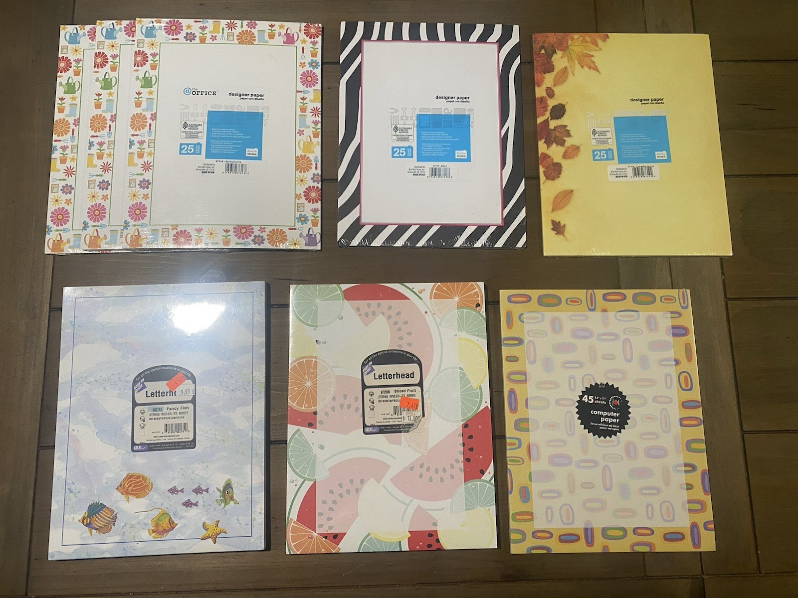Vintage Lot 90’s Inkjet Laser Copier Printer Paper Designs Themes 8.5″x11″ Retro