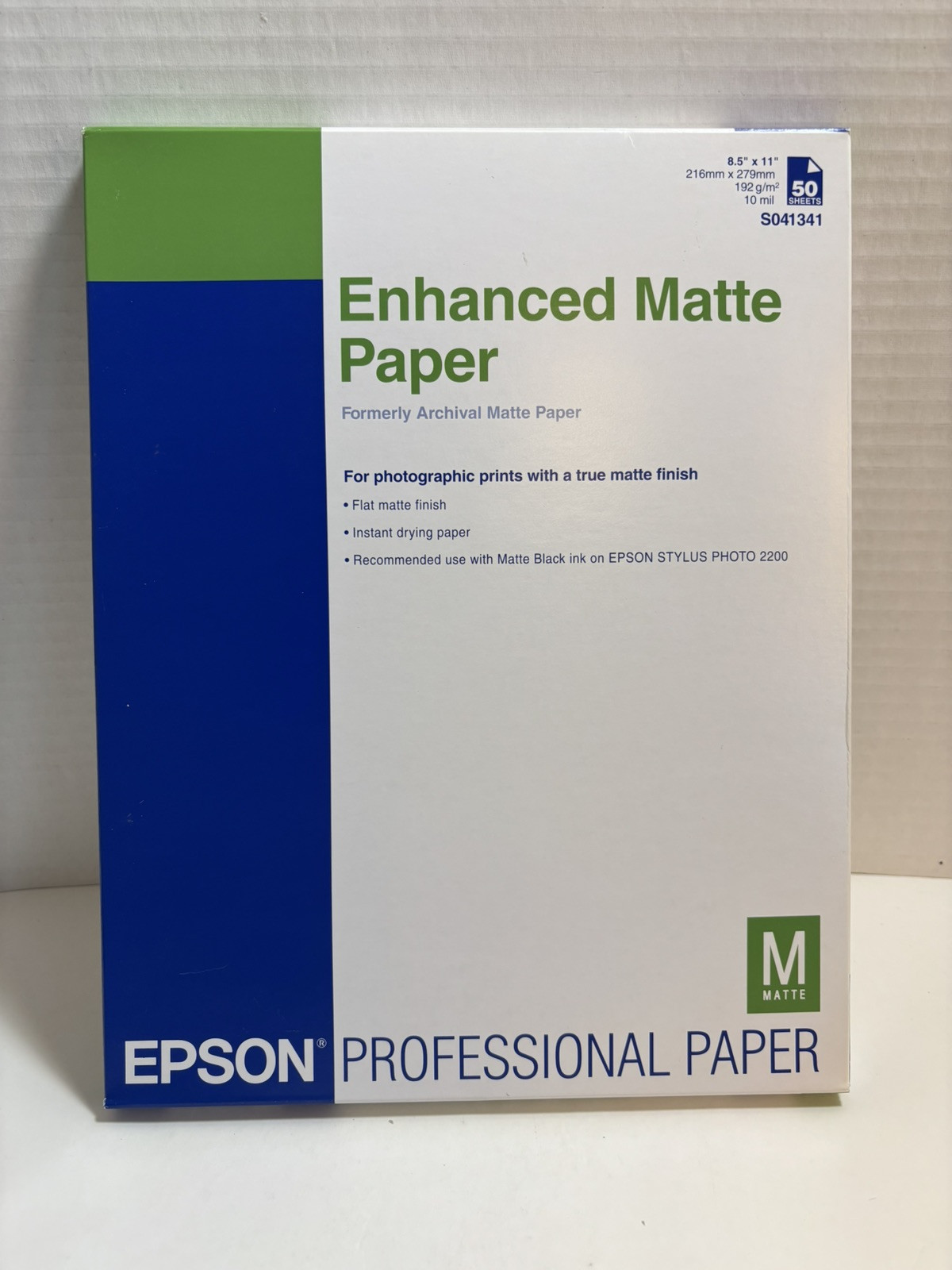 Open Box Epson Enhanced Matte Paper 8.5″ x 11″ 47 sheets