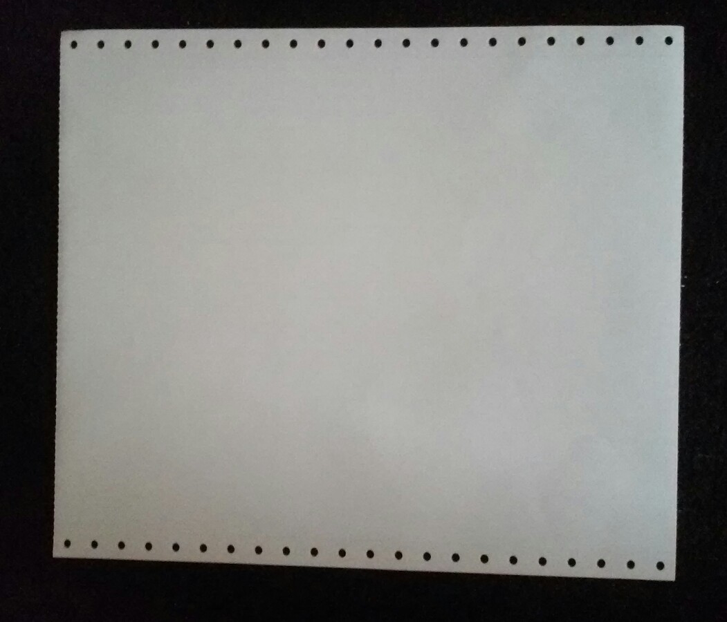 Fan fold tractor fed 20 pound bond computer paper 100 sheets