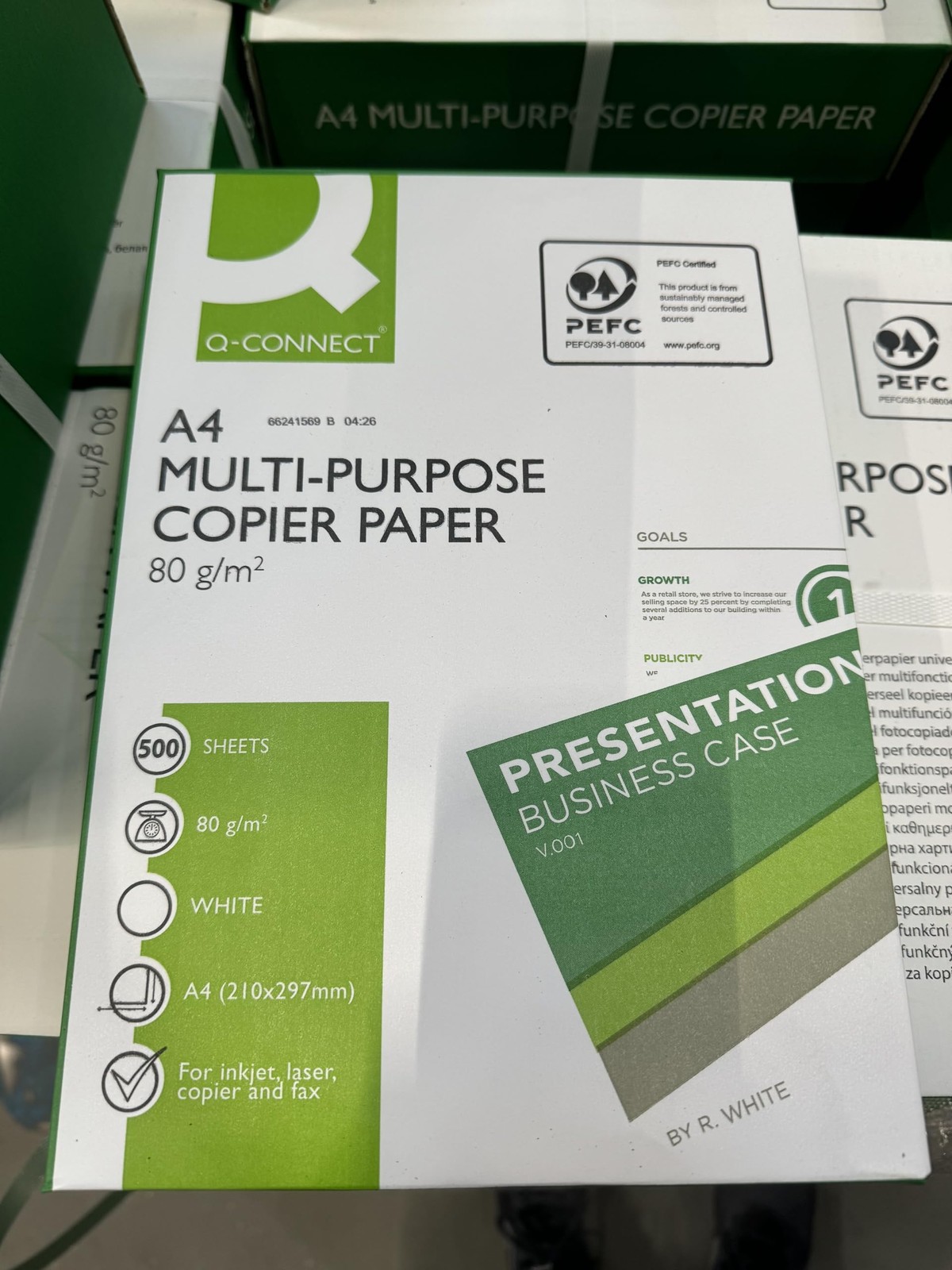 KF01087 Copy Paper Printer Paper / A4, 80gsm / 5 x 500 Sheets / Quality Cla…
