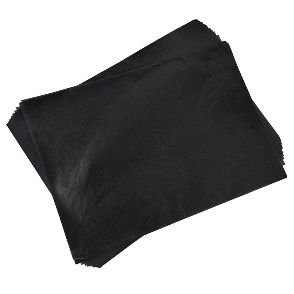 75Pcs Carbon Tracing Paper Black Durable Transfer Sheets for Writing Projects