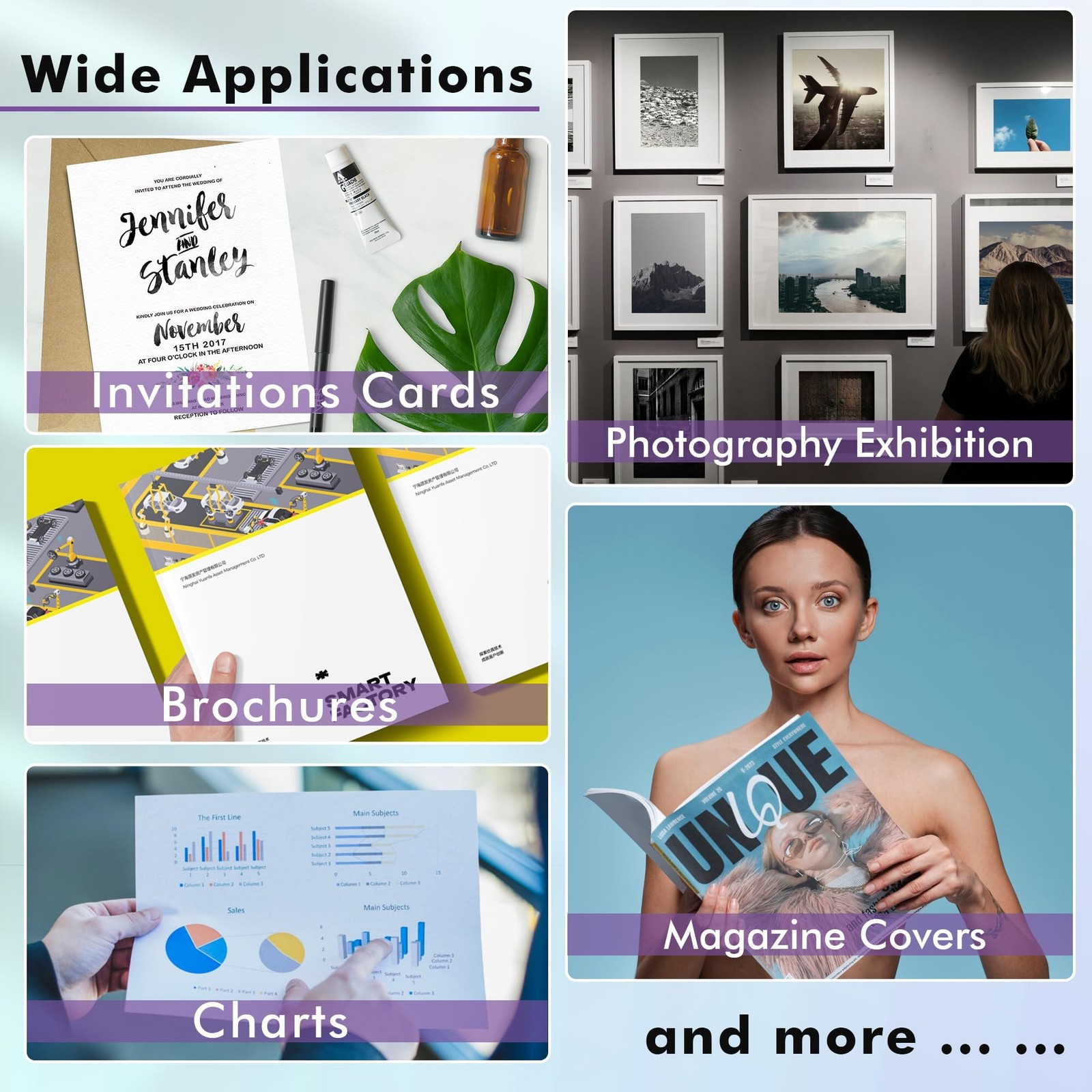 100 PCS Koala Matte Coated Photo Paper 8.5×14 Inch 48lb Inkjet Presentation
