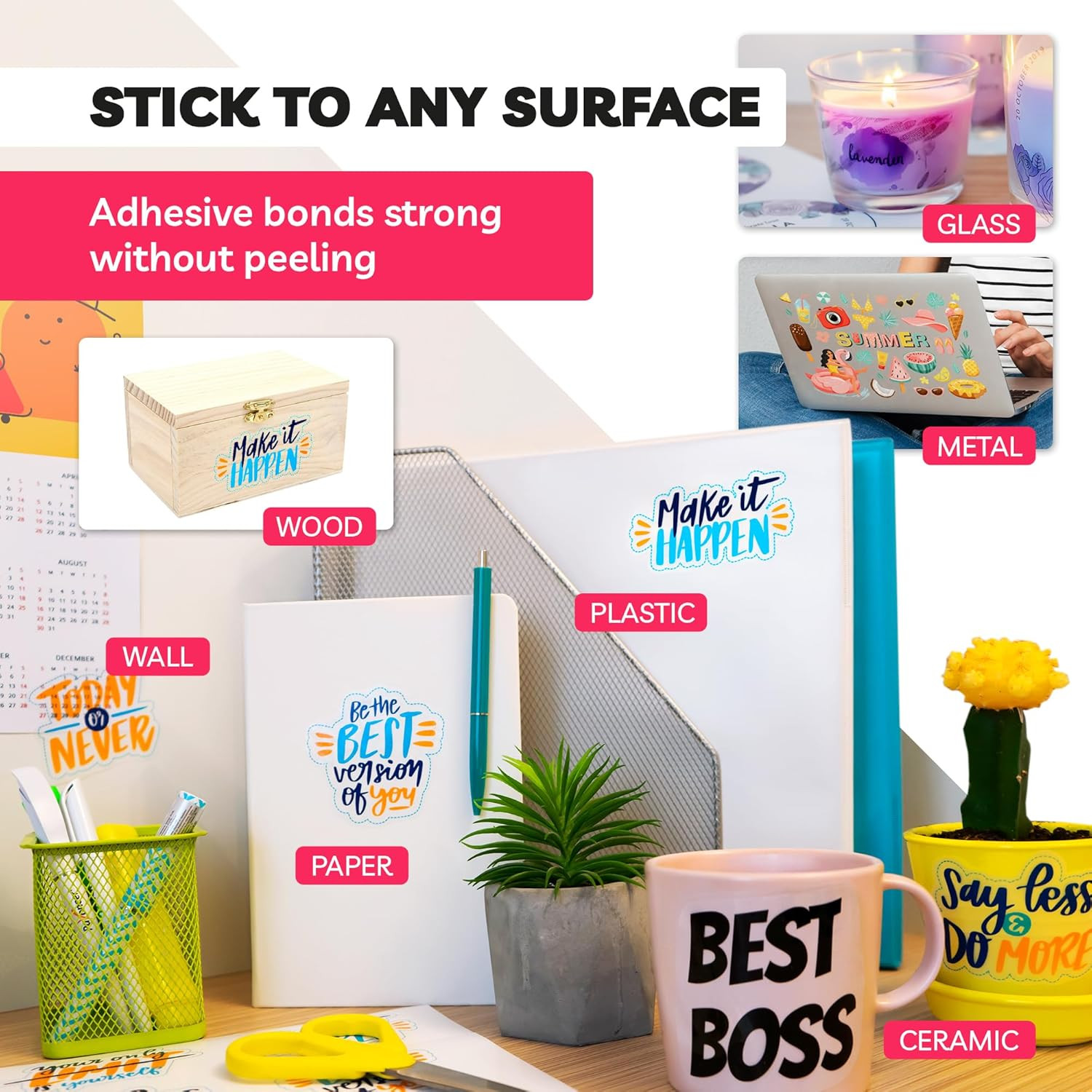 90% Clear Sticker Paper for Inkjet Printer – Transparent Glossy 8.5 X 11