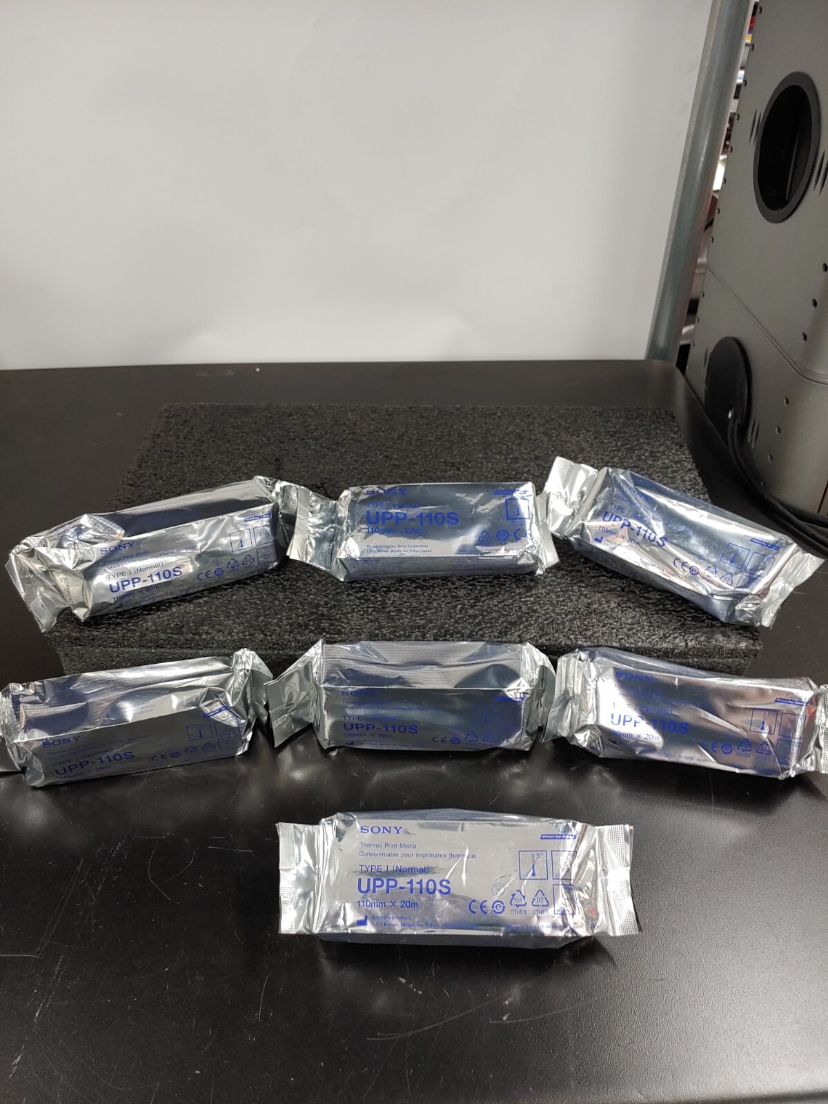 Lot of 7 SONY Type I Normal UPP-110SS 110mmx20mm Thermal Print Media