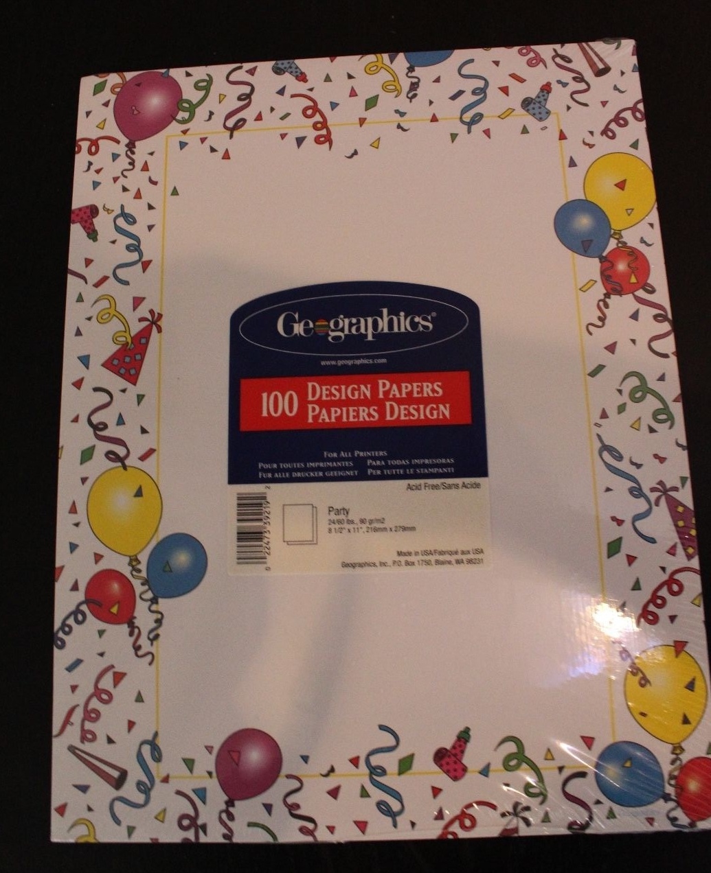 Geographics Party Design Paper – GEO39219